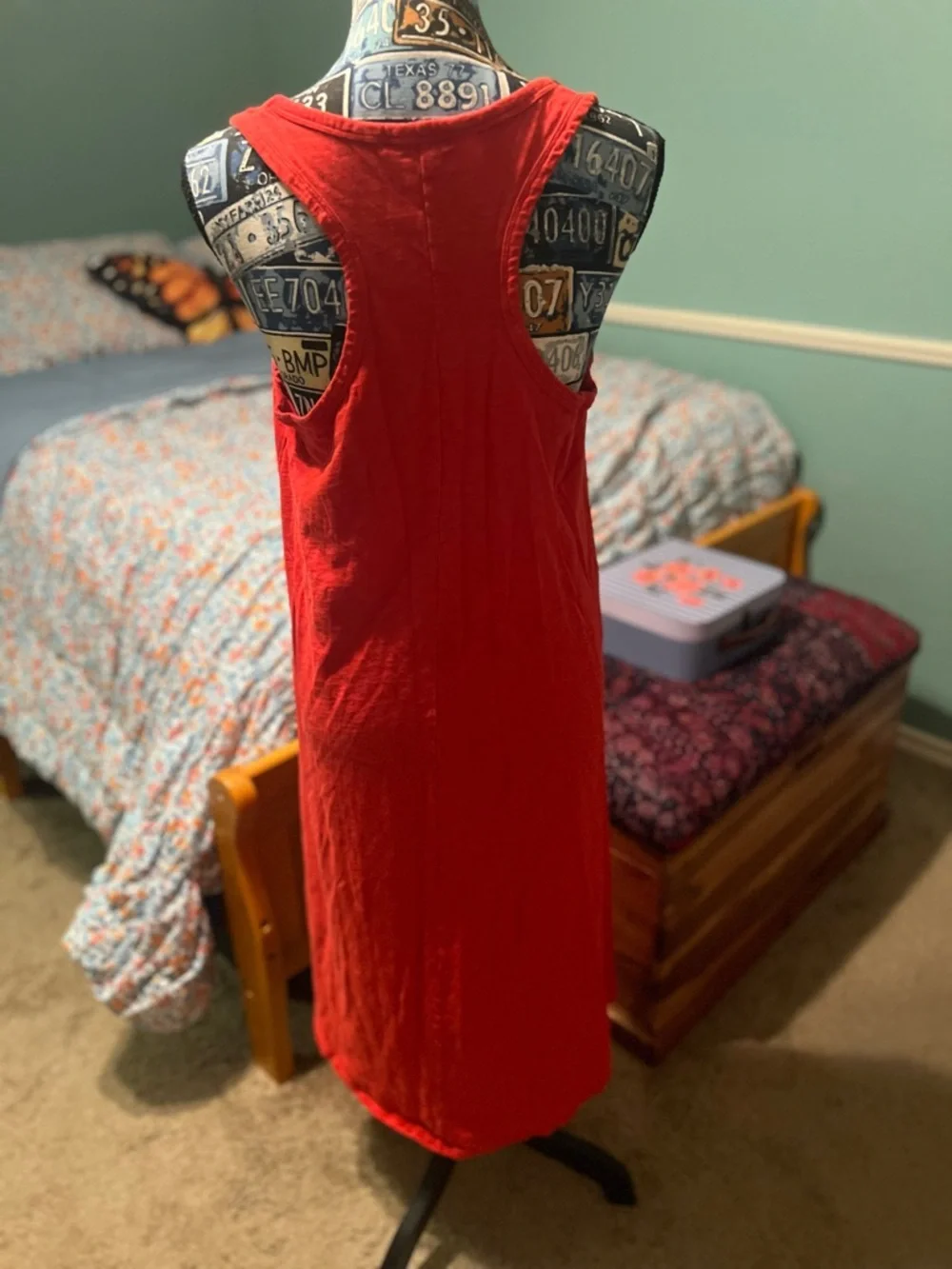 J. Crew Red Sleeveless Tank Dress - Picture 7 of 12